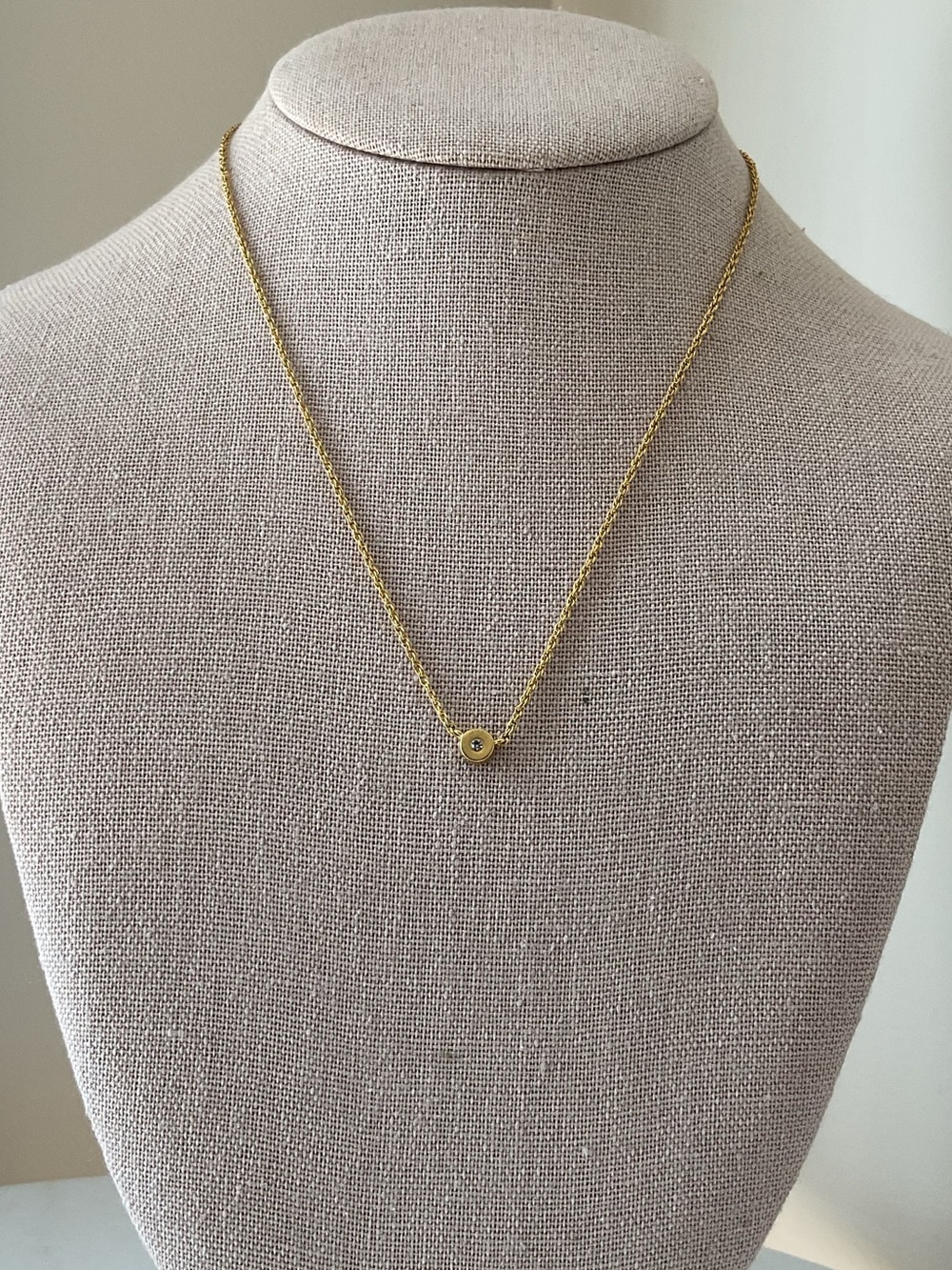 Madewell Minimalist Bezel-Set Necklace